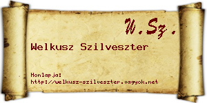 Welkusz Szilveszter névjegykártya